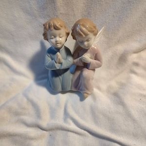 Praying Boy and Girl Angel Figurine